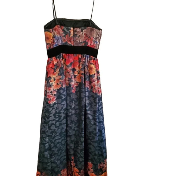ADRIANNA PAPELL ELEGANT FLORAL MULTI COLOR GOWN, SIZE 2 - Picture 5 of 5